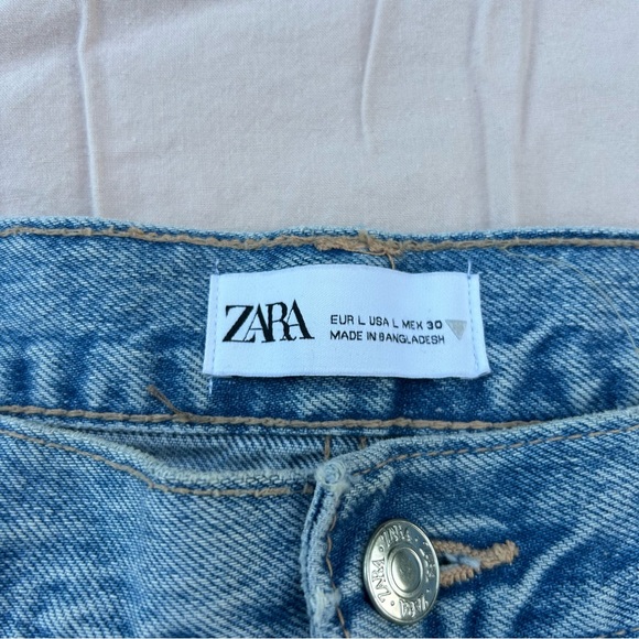 Zara Denim Midi Maxi Skirt, Size L Boho Streetwear Y2K - Picture 4 of 13